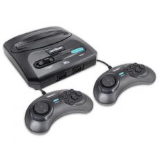 Игровая приставка RETRO GENESIS 470 игр два проводных джойстика Mix (8+16Bit) Черный