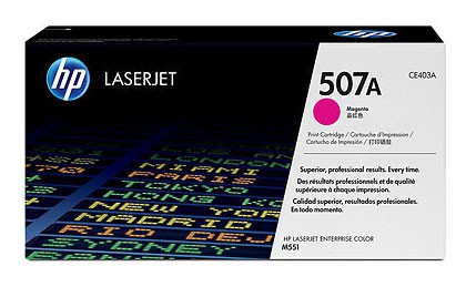 Картридж для принтера и МФУ HP CE403A № 507A пурпурный CLJ M551 (5 500 стр)
